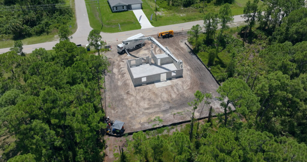 The first home built by Hadrian outside of Australia. This is in Lehigh Acres, Florida. Credit: FBR Limited