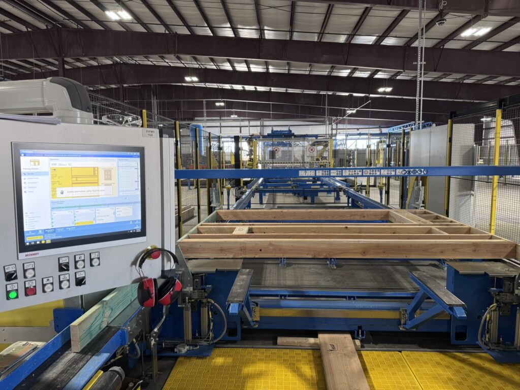 FrameTec’s wall panel line. Credit: FrameTec