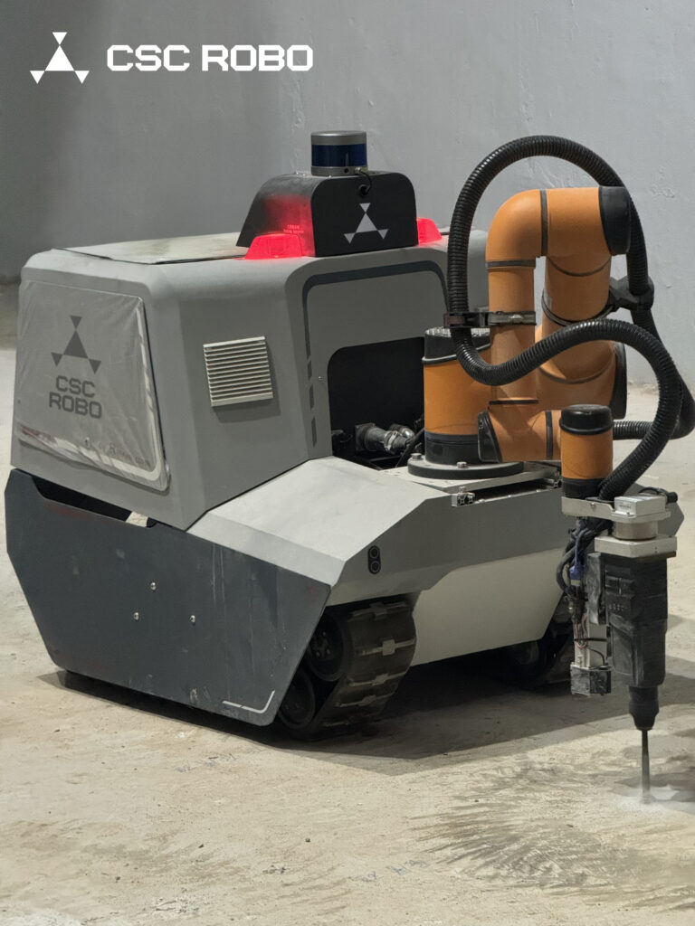 CSC Robo’s Drillcorpio Df robot is working at a water treatment plant in Hong Kong. Credit: CSC Robo