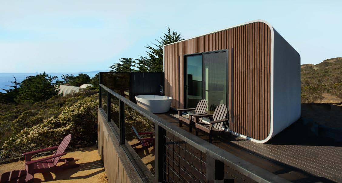 An Azure ADU in Big Sur, Calif. generates short-term rental income for the owners. Photo: Lucas Handy.