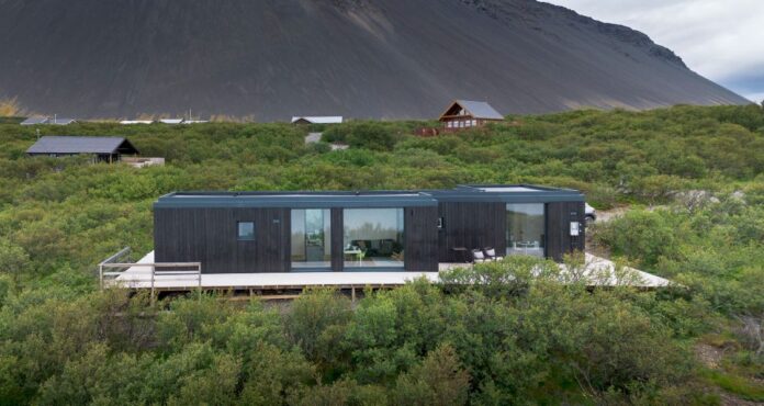 Manta North shares eye-catching photos of its finished homes on Instagram. This one is located in Iceland. Credit: Rakel Rún Garðarsdóttir