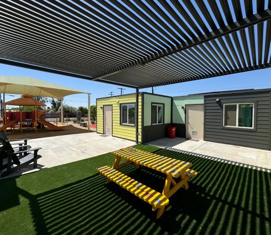 Part of RPM Team’s “Family Village” project — a six-unit, single-story micro-housing community in Glendale, Arizona, providing supportive housing for families that have lost their homes. Credit: RPM Team
