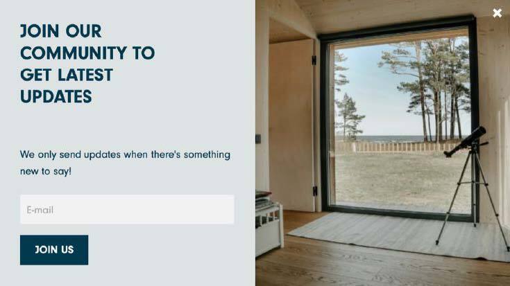 Manta North’s email opt-in page sets subscribers’ expectations. Credit: Manta North