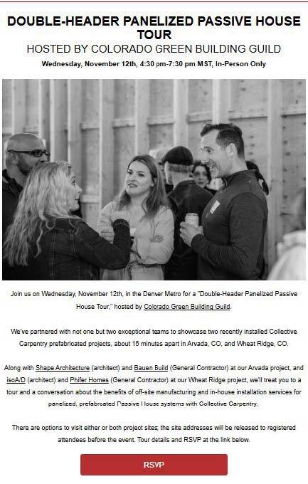 An example of Collective Carpentry’s email newsletter Credit: Collective Carpentry