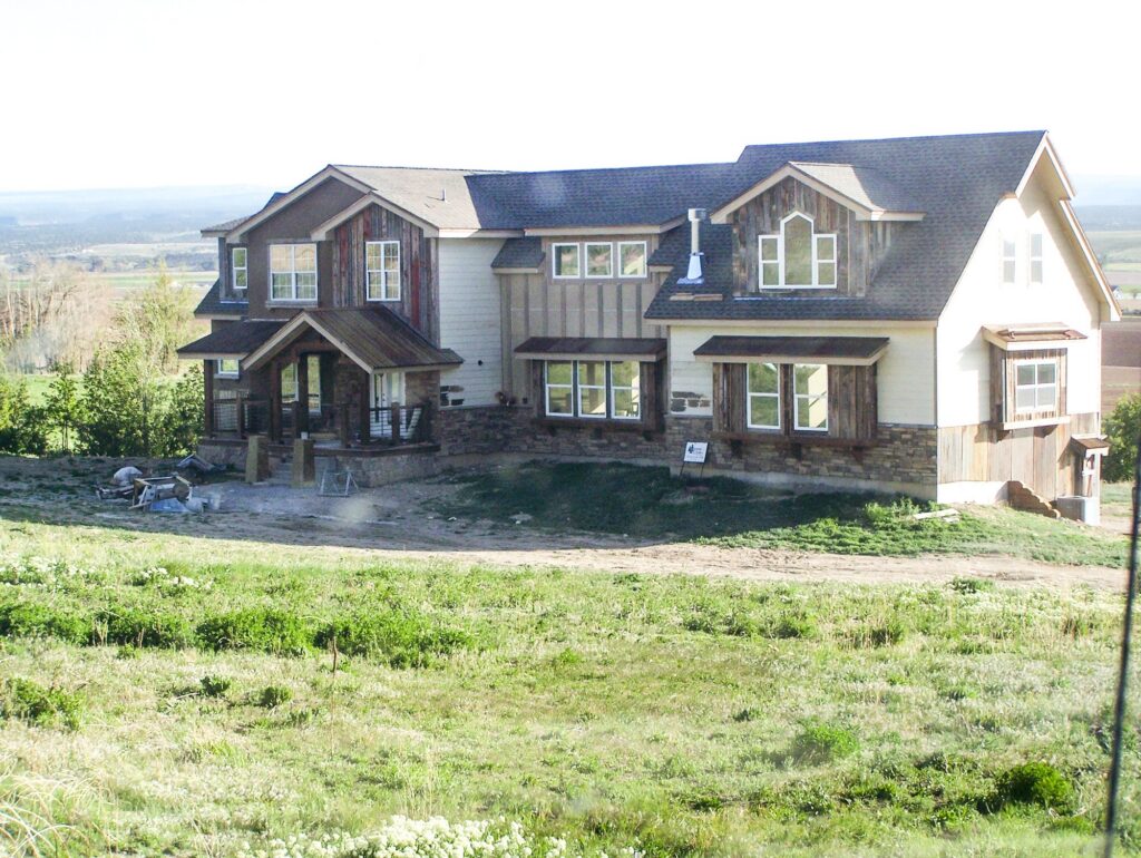 One of Kopper Creek’s products under construction in Montrose, Colorado. When dealing with local homeowner neighbors, Vice President of Sales, Dave Thomas, says the “battle is won on the site.” 
Photo Credit: Kopper Creek
