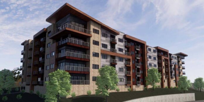 The 185-unit Riverwalk Apartment Development in the Midwest.