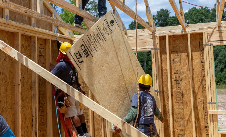 Plantd panels are installed the same as standard OSB.