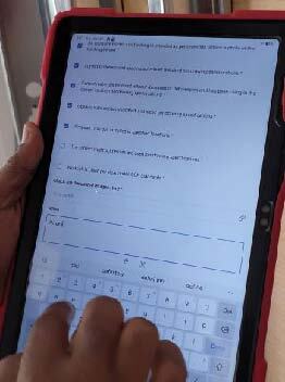Electronic checklists are used for both random audits and also for stop point inspections. image courtesy of Modus Structures.