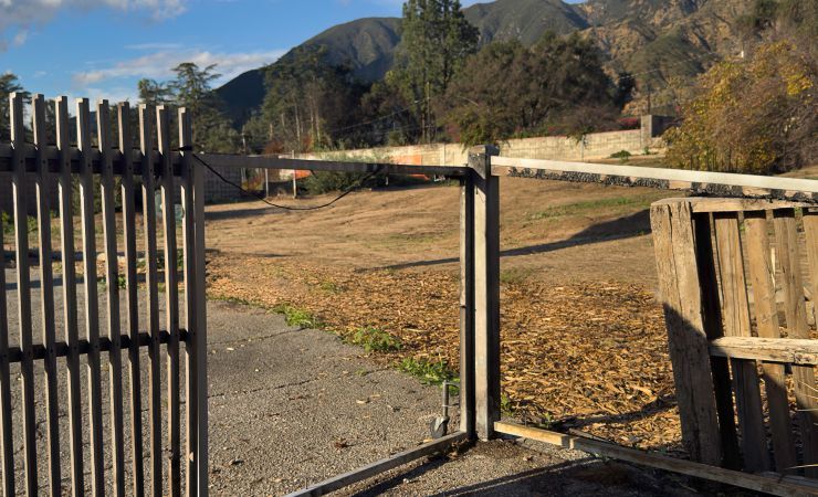 One year after the 2025 Eaton fire, destroyed, empty lots still remain. Photo credit: futurewalk