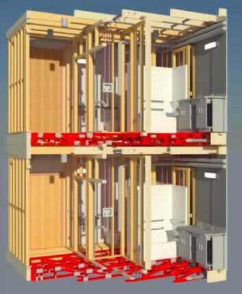 When the plan is 50 percent done, there’s an in-person design charette in which the team reviews and discusses the BIM model in detail. This is the place to identify and solve potential issues. image Courtesy of EV Studio.